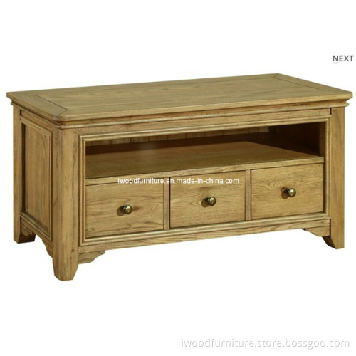 Oak TV Stand & Media Storage